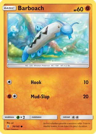 Barboach (070/145) [SM  Guardians Rising] Reverse Holofoil - Common
