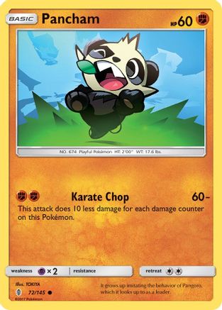 Pancham (072/145) [SM  Guardians Rising] Reverse Holofoil - Common