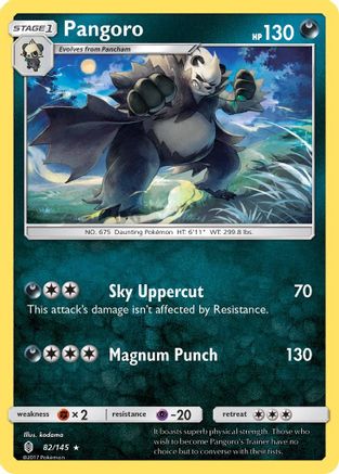 Pangoro (082/145) [SM  Guardians Rising] - Rare