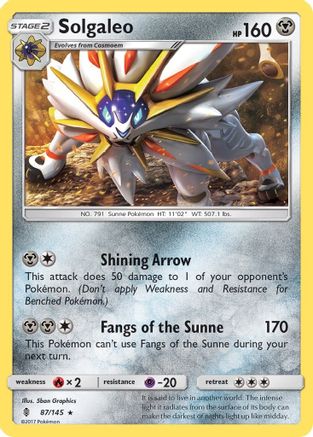 Solgaleo (087/145) [SM  Guardians Rising] - Rare