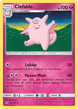 Clefable (089/145) [SM  Guardians Rising] - Uncommon
