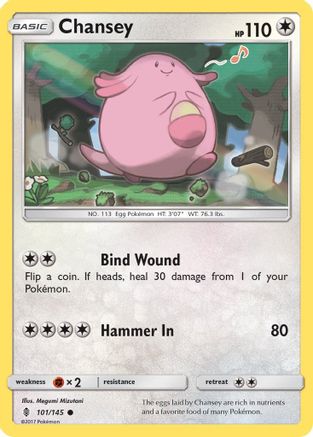Chansey (101/145) [SM  Guardians Rising] - Common