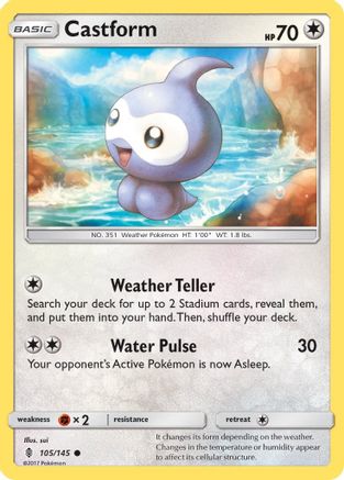 Castform (105/145) [SM  Guardians Rising] - Common