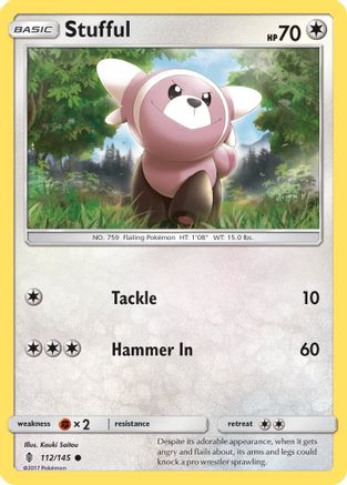Stufful (112/145) [SM  Guardians Rising] Reverse Holofoil - Common