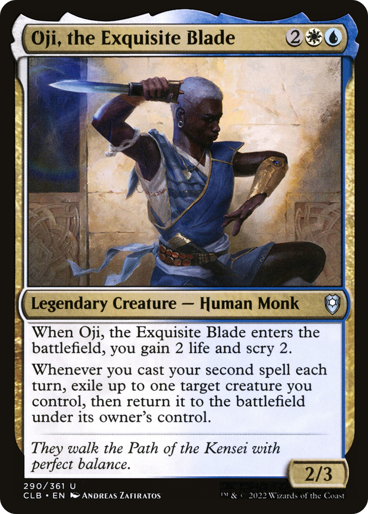 Oji, the Exquisite Blade (CLB-290) [Commander Legends: Battle for Baldur's Gate] Foil