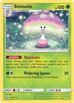 Shiinotic (SM Base Set) (17/149) [Deck Exclusives] - Rare