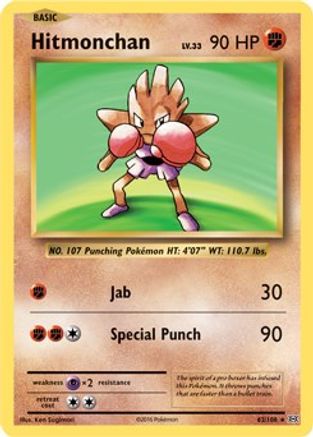 Hitmonchan (XY Evolutions) (062/108) [Deck Exclusives] - Rare