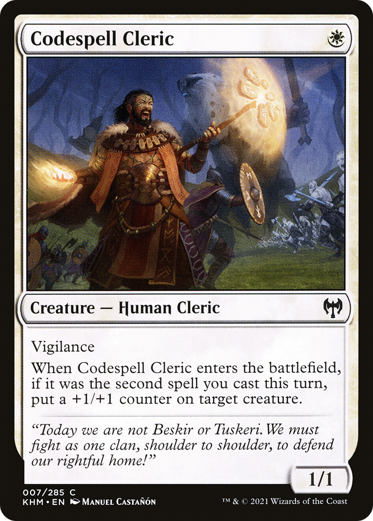 Codespell Cleric (KHM-007) [Kaldheim]