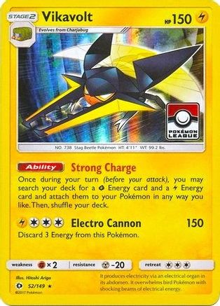 Vikavolt (Pokemon League) (52/149) [League & Championship Cards] Holofoil - Promo