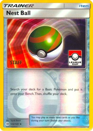 Nest Ball (League Cup) [Staff] (123/149) [League & Championship Cards] Reverse Holofoil - Promo