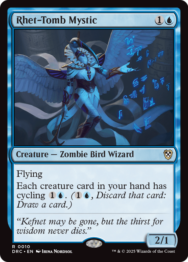 Rhet-Tomb Mystic (DRC-010) [Commander: Aetherdrift]