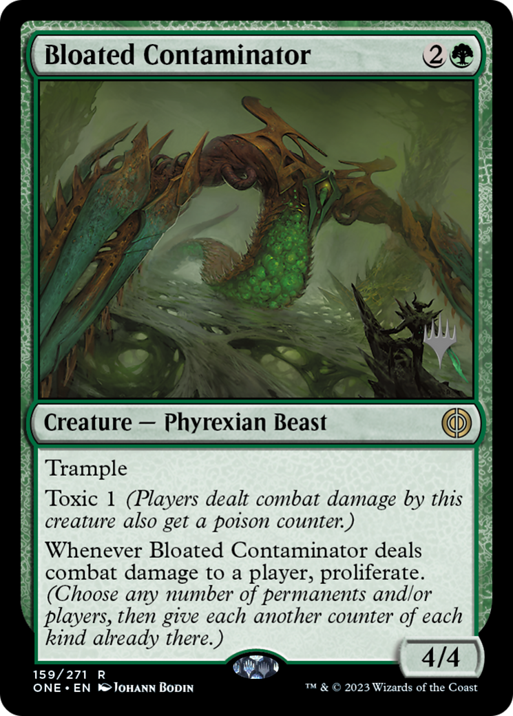 Bloated Contaminator (PPONE-159) [Promo Pack: Phyrexia: All Will Be One Promos] Foil
