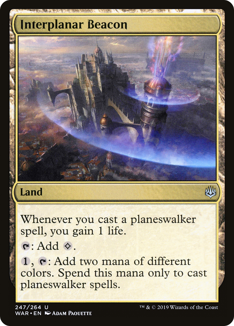 Interplanar Beacon (WAR-247) [War of the Spark] Foil