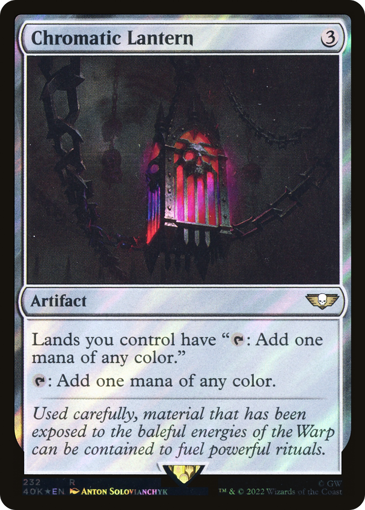 Chromatic Lantern (Surge Foil) (40K-232) [Warhammer 40,000 Commander] Foil