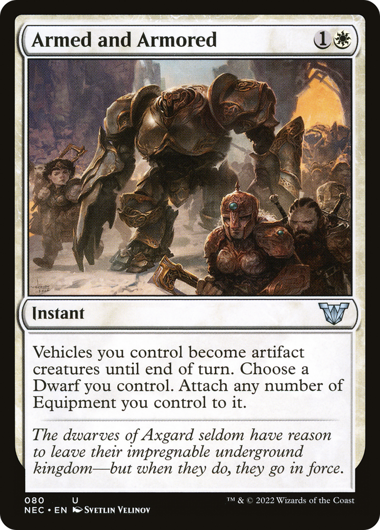 Armed and Armored (NEC-080) [Neon Dynasty Commander]