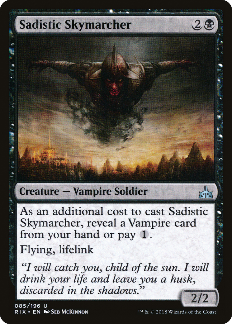 Sadistic Skymarcher (RIX-085) [Rivals of Ixalan] Foil