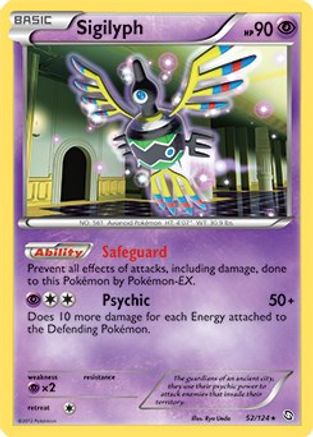Sigilyph (52/124) [Deck Exclusives] - Rare