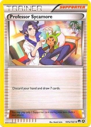 Professor Sycamore (Holofoil) (107a/122) [Alternate Art Promos] Holofoil - Promo