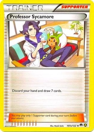 Professor Sycamore (Non-Holo) (107a/122) [Alternate Art Promos] - Promo