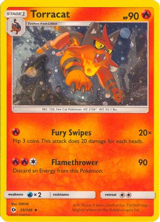 Torracat (Cosmos Holo) (25/149) [League & Championship Cards] Holofoil - Promo