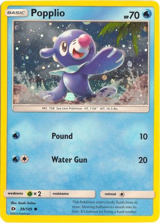 Popplio (Cosmos Holo) (039/149) [Miscellaneous Cards & Products] Holofoil - Promo