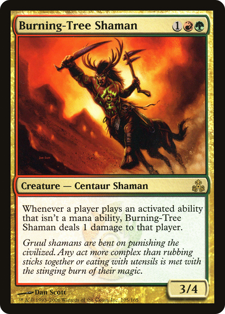 Burning-Tree Shaman (GPT-105) [Guildpact] Foil