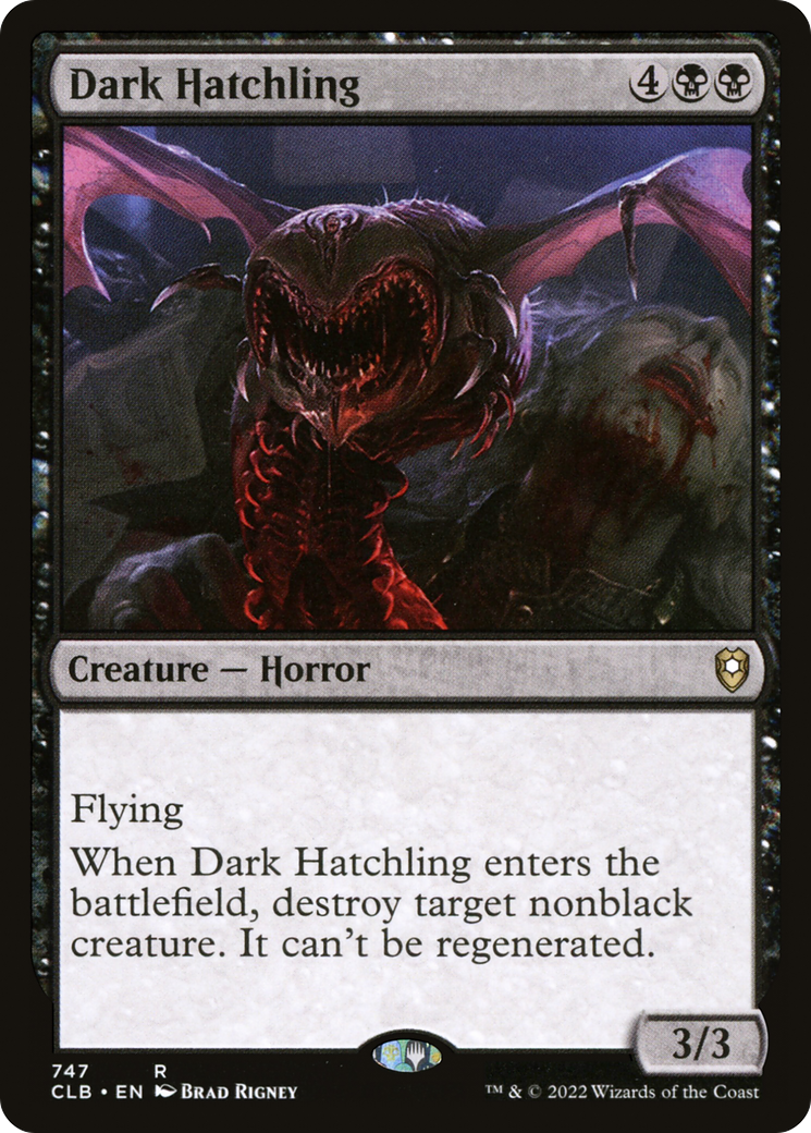 Dark Hatchling (CLB-747) [Commander Legends: Battle for Baldur's Gate]