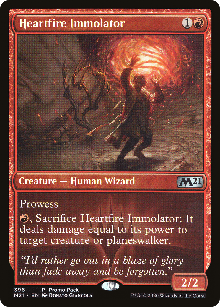 Heartfire Immolator (PPM21-396) [Promo Pack: Core Set 2021]