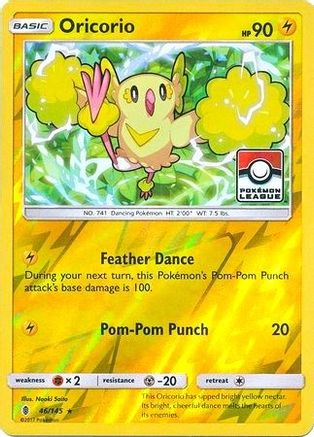 Oricorio (Pokemon League) (046/145) [League & Championship Cards] Reverse Holofoil - Promo