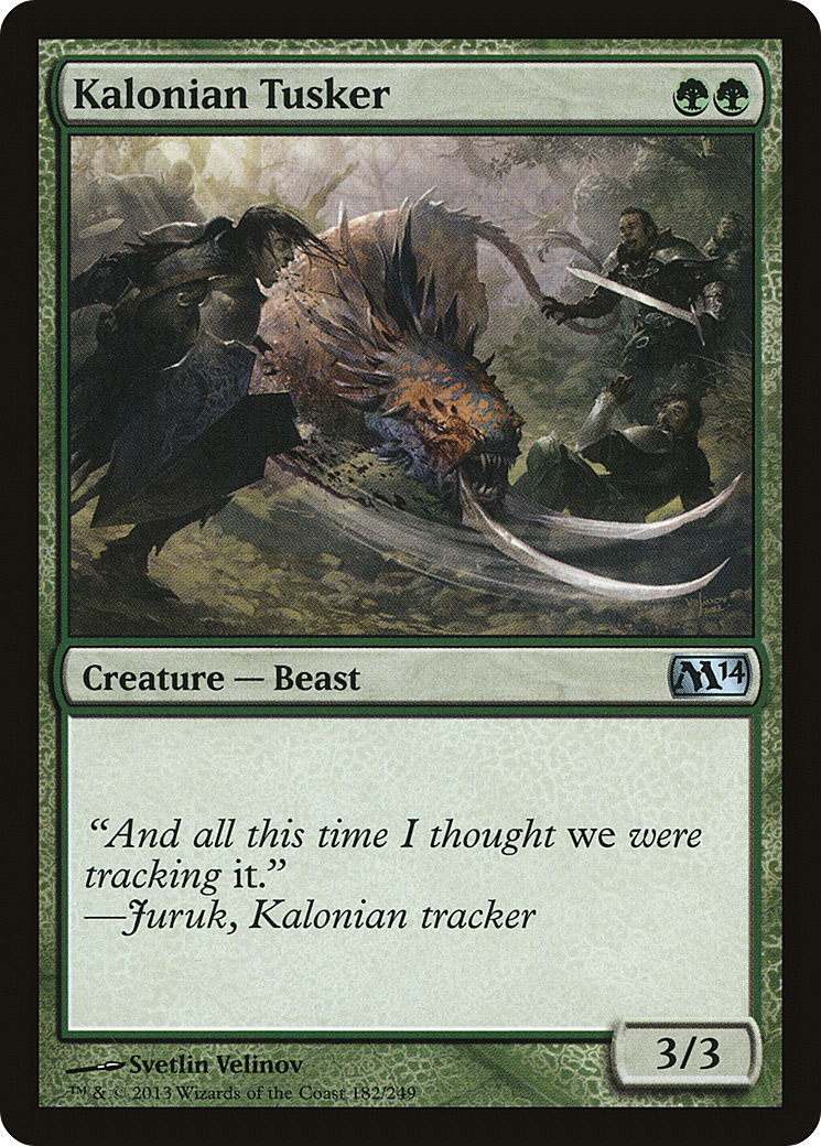 Kalonian Tusker (M14-182) [Magic 2014] Foil
