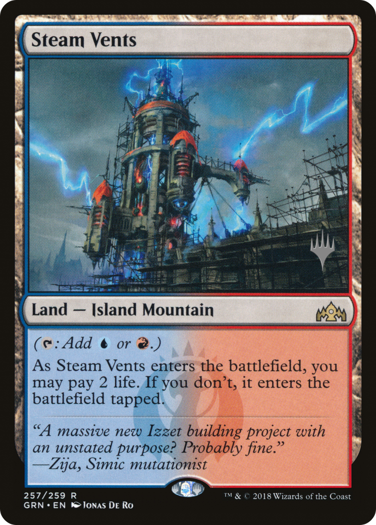 Steam Vents (PPELD-257) [Promo Pack: Guilds of Ravnica Promos]