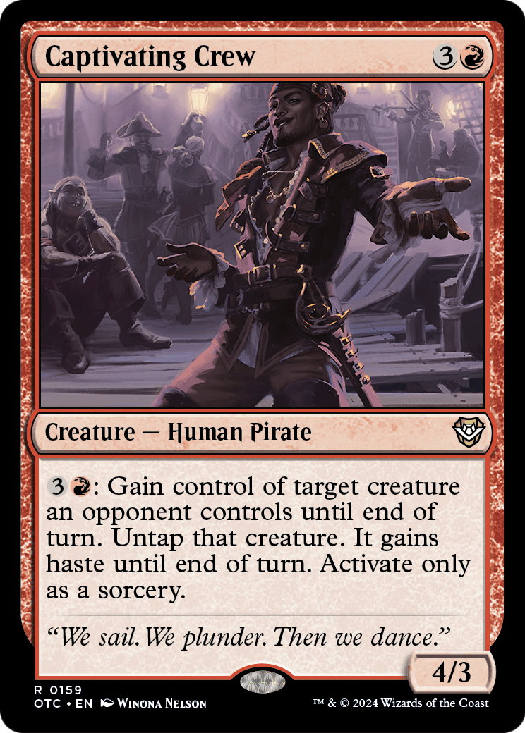 Captivating Crew (OTC-159) [Outlaws of Thunder Junction Commander]