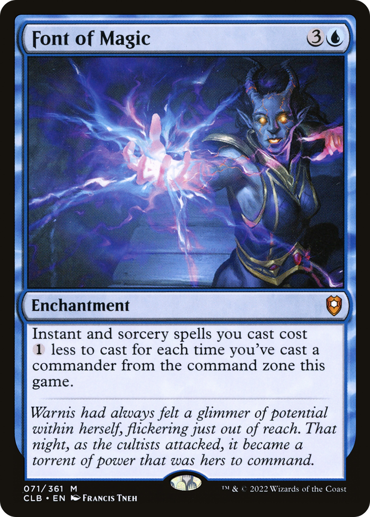 Font of Magic (CLB-071) [Commander Legends: Battle for Baldur's Gate] Foil