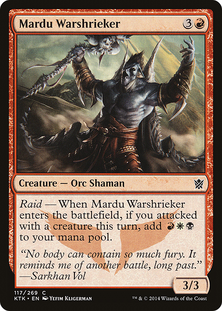 Mardu Warshrieker (KTK-117) [Khans of Tarkir]