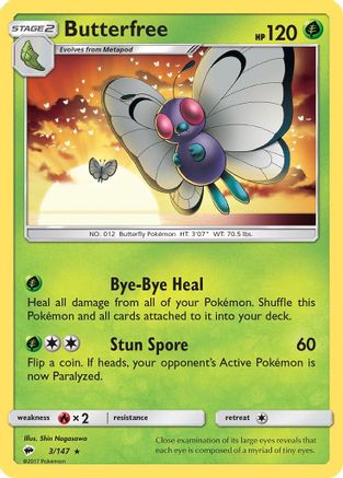 Butterfree (003/147) [SM  Burning Shadows] - Rare