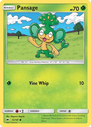 Pansage (012/147) [SM  Burning Shadows] - Common