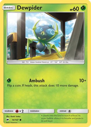 Dewpider (014/147) [SM  Burning Shadows] - Common