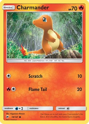 Charmander (018/147) [SM  Burning Shadows] - Common