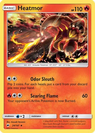 Heatmor (024/147) [SM  Burning Shadows] - Uncommon