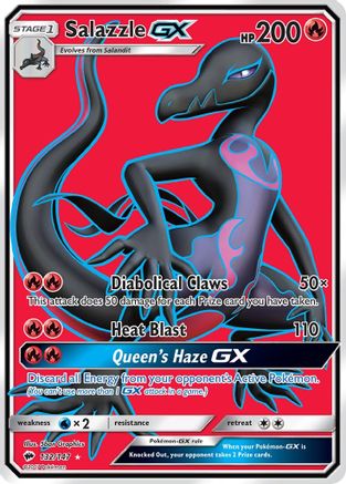 Salazzle GX (Full Art) (132/147) [SM  Burning Shadows] Holofoil - Ultra Rare