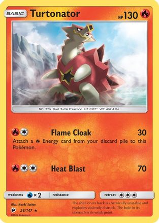 Turtonator (26/147) [SM  Burning Shadows] - Rare