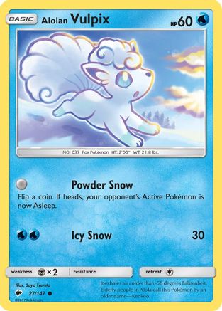 Alolan Vulpix (027/147) [SM  Burning Shadows] - Common