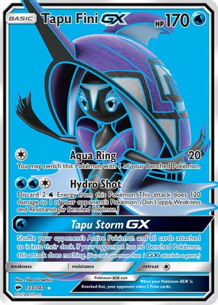 Tapu Fini GX (Full Art) (133/147) [SM  Burning Shadows] Holofoil - Ultra Rare