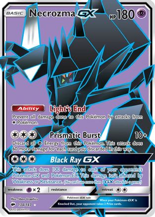 Necrozma GX (Full Art) (134/147) [SM  Burning Shadows] Holofoil - Ultra Rare