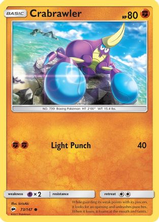 Crabrawler (073/147) [SM  Burning Shadows] - Common