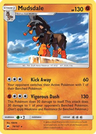 Mudsdale (78/147) [SM  Burning Shadows] - Rare