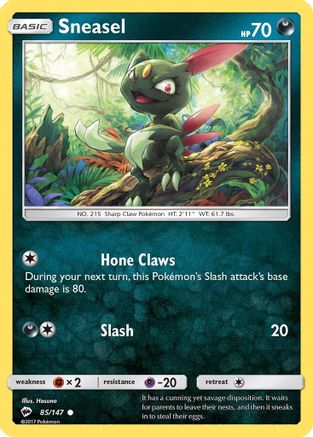 Sneasel (085/147) [SM  Burning Shadows] - Common