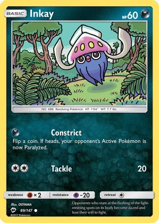 Inkay (089/147) [SM  Burning Shadows] - Common