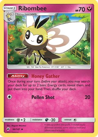 Ribombee (096/147) [SM  Burning Shadows] - Uncommon