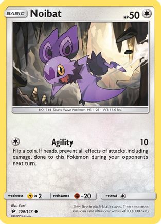 Noibat (109/147) [SM  Burning Shadows] Reverse Holofoil - Common